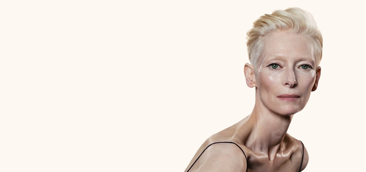 ტილდა სუინტონი Tom Ford-ის Black Orchid Reserve-ის კამპანიაში