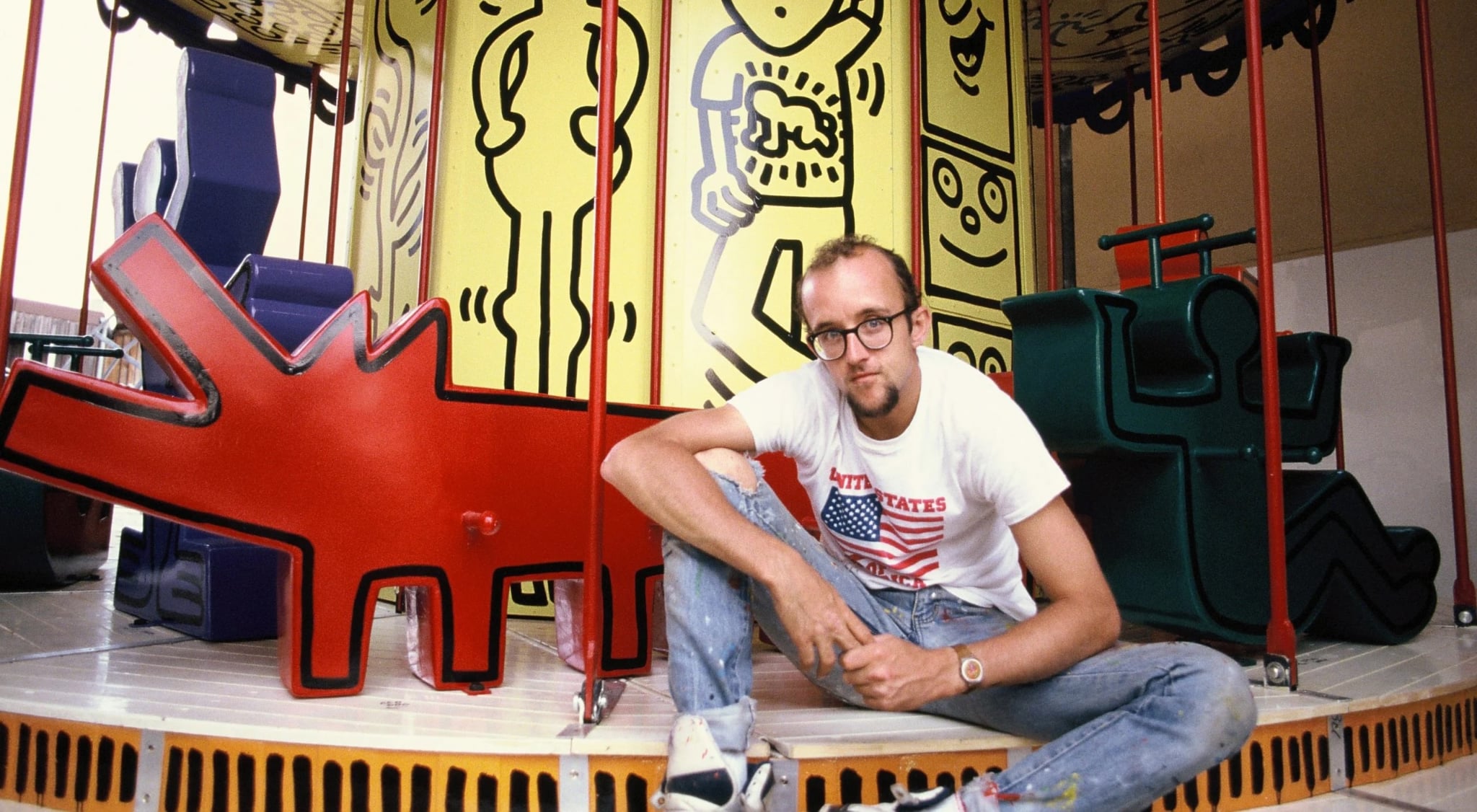 Luna Luna-ს ისტორიული პარკი და კიტ ჰარინგის განახლებული კარუსელი 